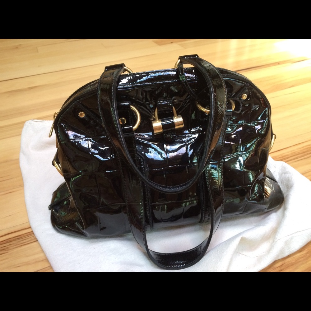 SOLD YSL Muse tote patent leather - gently used